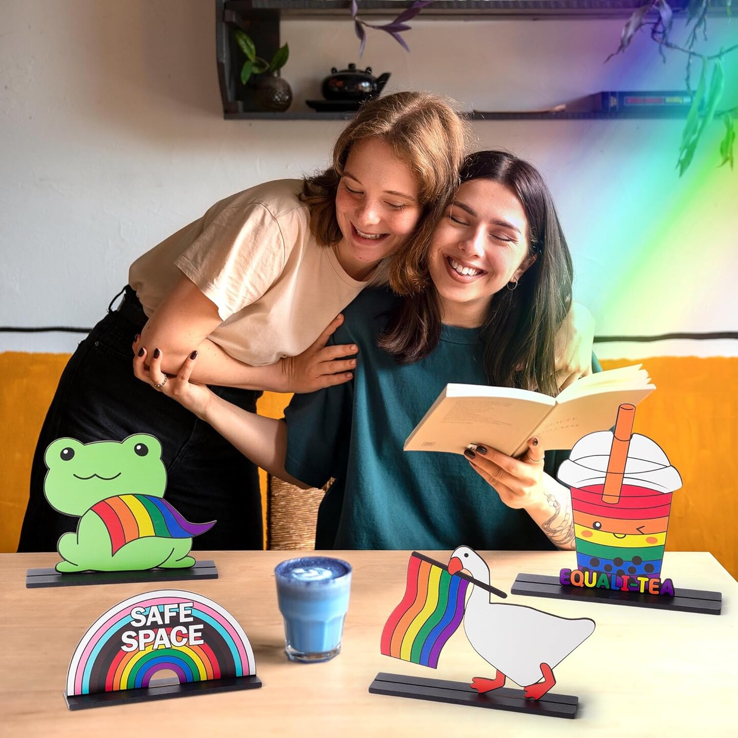 LGBTQ Pride Centerpieces Decorations - 4pcs LGBT Gay Pride Month