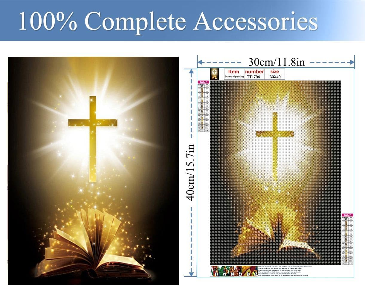 5D DIY Christmas Diamond Painting Kits for Adults (12&#x201D;x16&#x201D;)