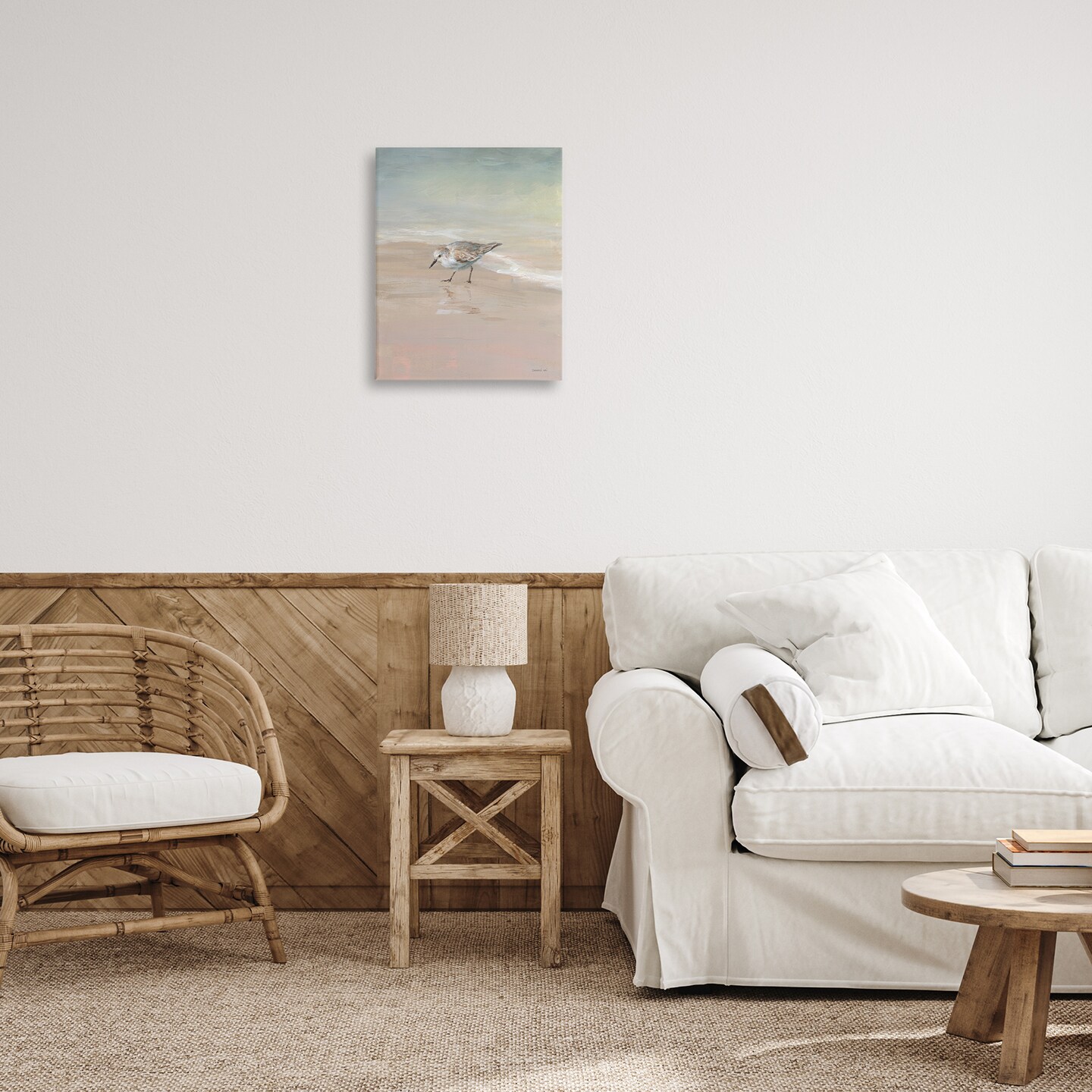 Stupell Industries Sandpiper at Shore's Edge Canvas By Danhui Nai