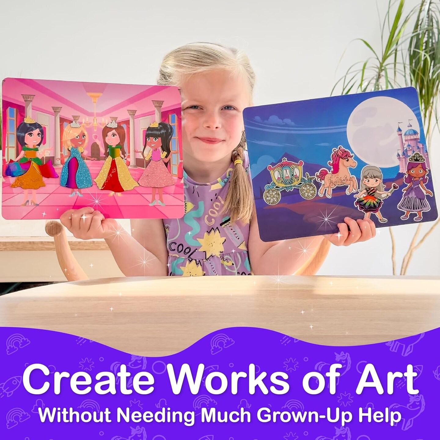 Award-Winning Unicorn and Princess Foil Art & Rainbow Scratch Art