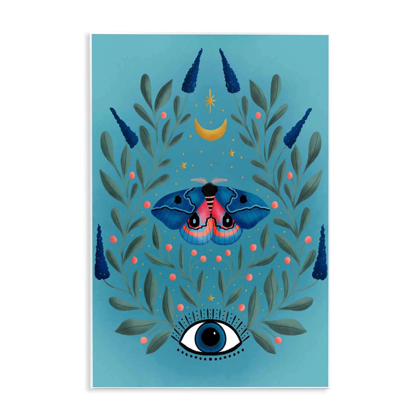 Stupell Industries Mindfulness Moth & Eye Wall Plaque By Metka Hiti