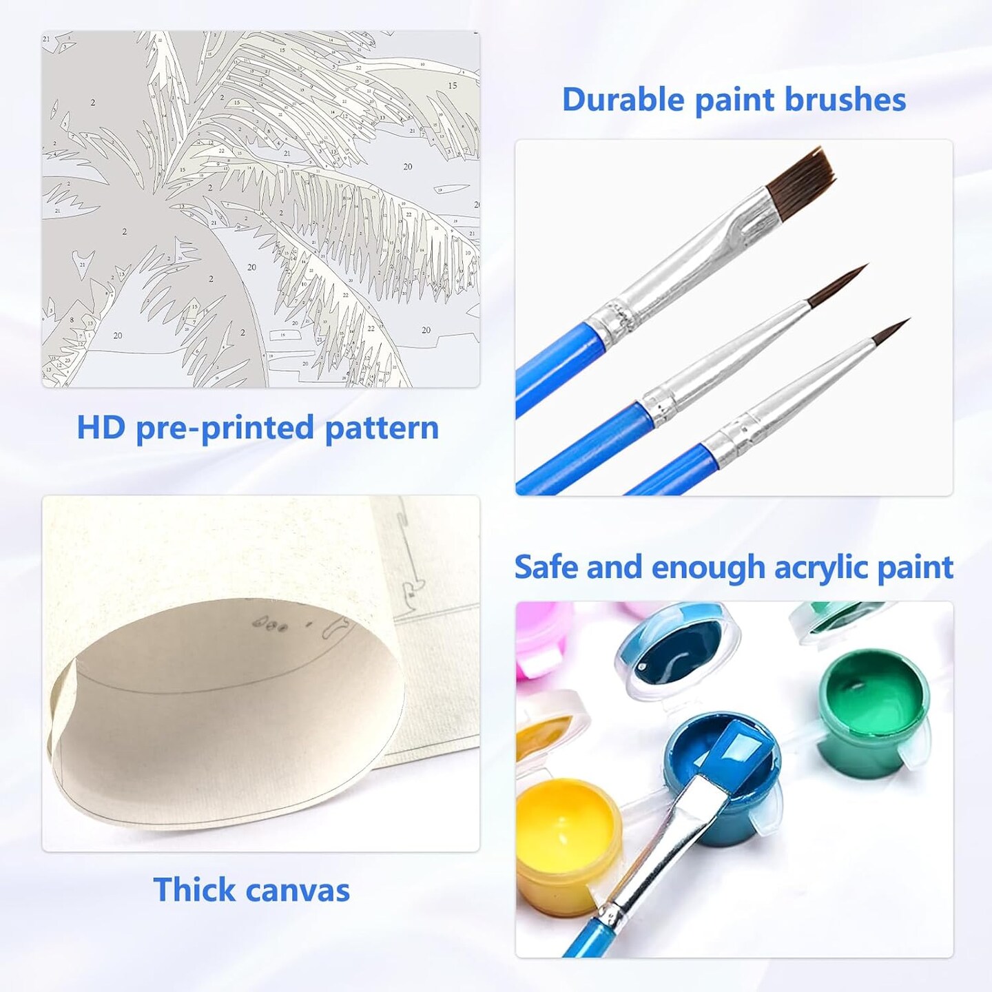 16x20 Inch - Beach Paint by Number Kits for Adults Beginner