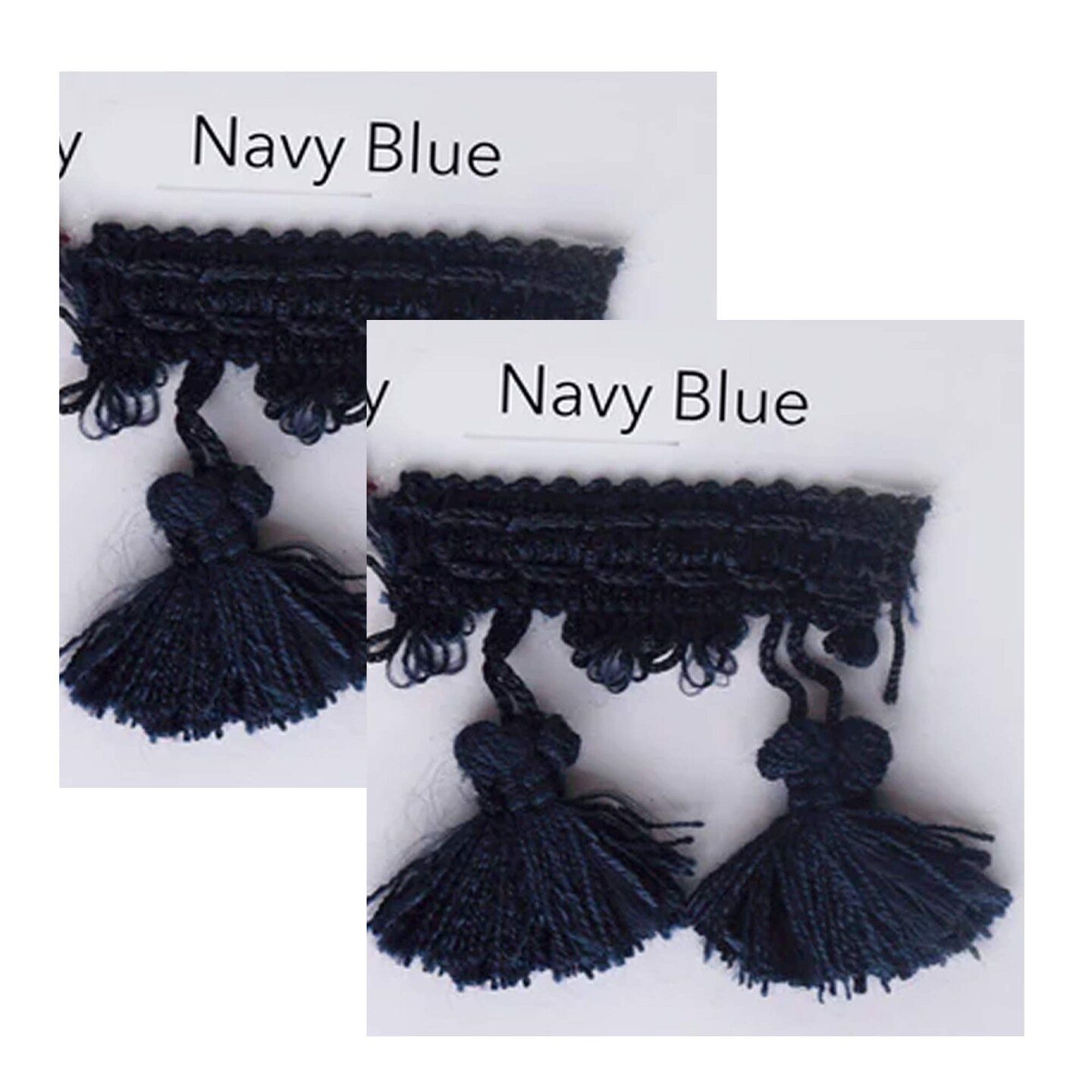 1 Yard Burgundy Braided Gimp Tassel Fringe Trim 2 Inch Wide Chunky Tassel for Home Decor