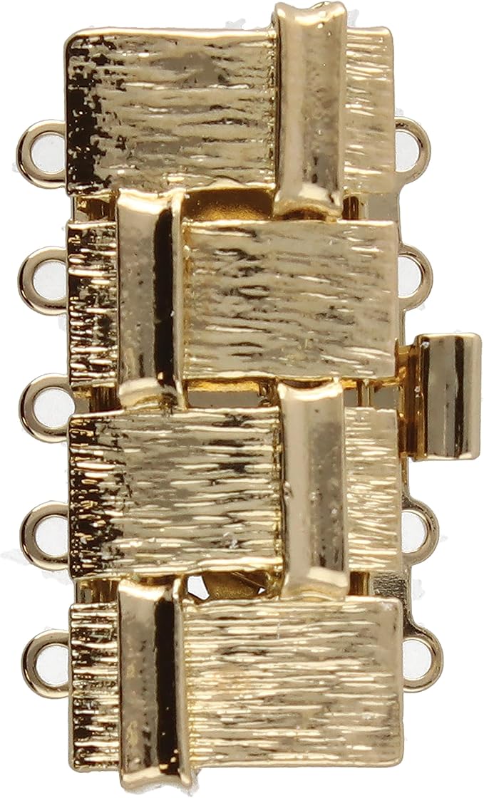 The Beadsmith Push Pull Slide Clasp – Elegant Elements – Strand Designs – Component to Finish or Connect Bracelets, Necklaces and DIY Handmade Jewelry