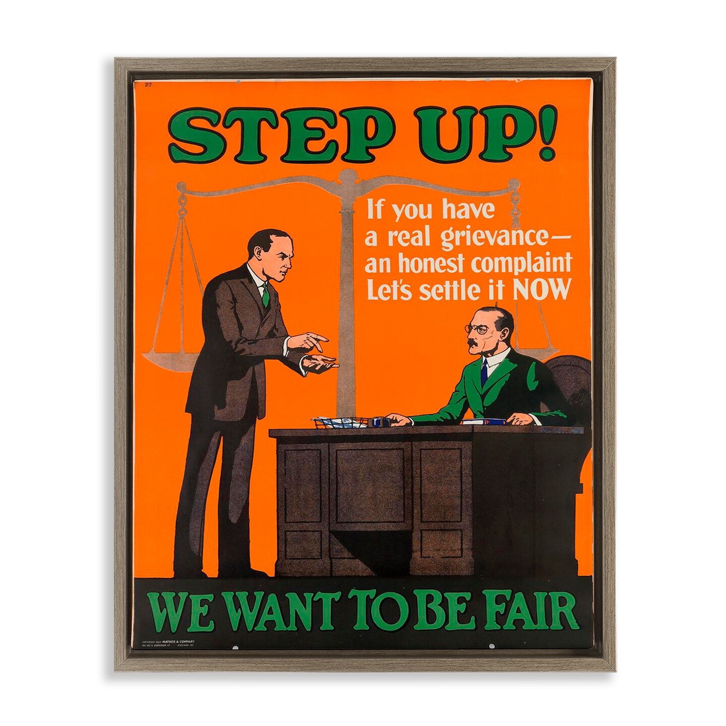 Stupell Industries Antique Lawyer Poster Floating Frame By Marcus Jules