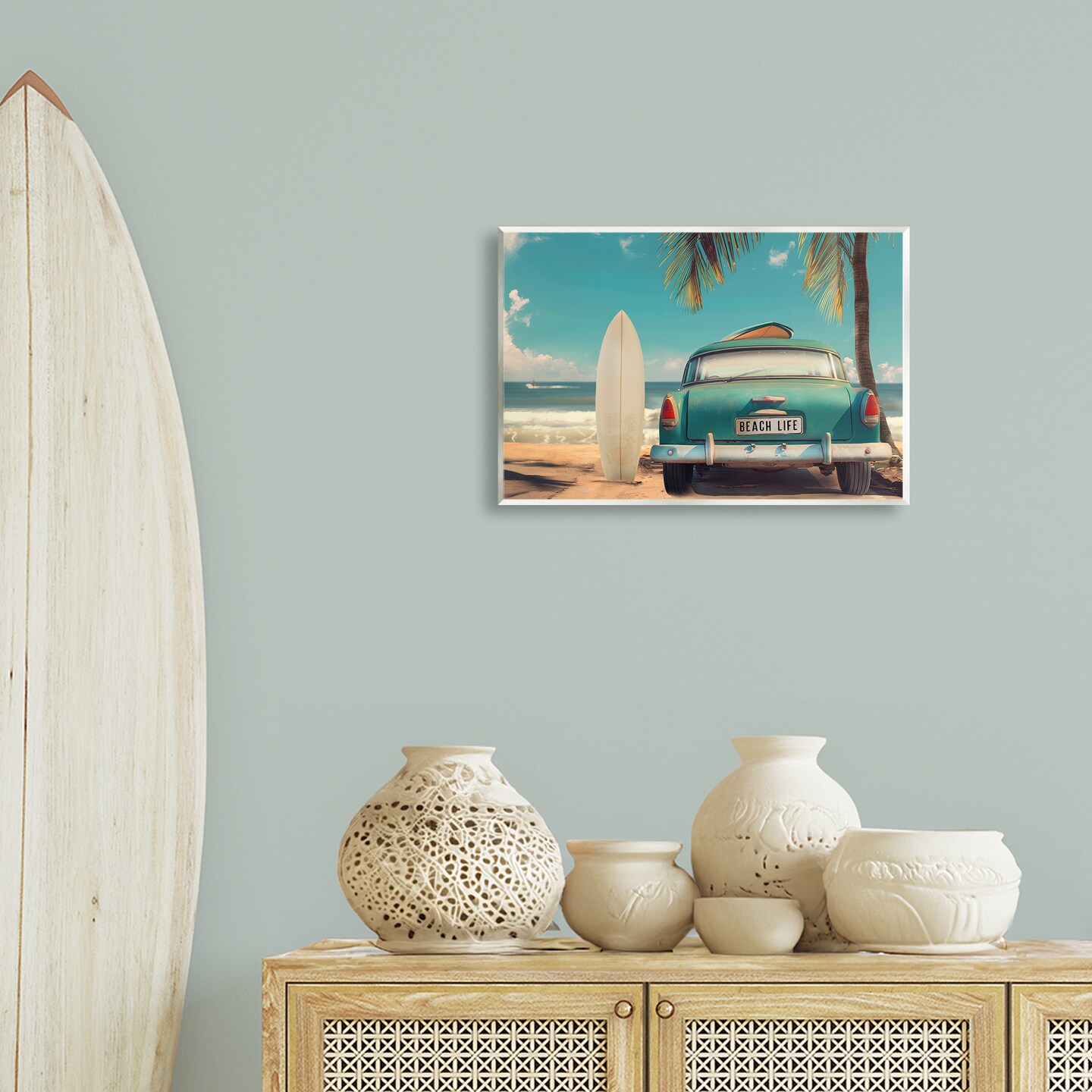 Stupell Industries Summer Beach Life License Plate Wall Plaque By CAD Designs