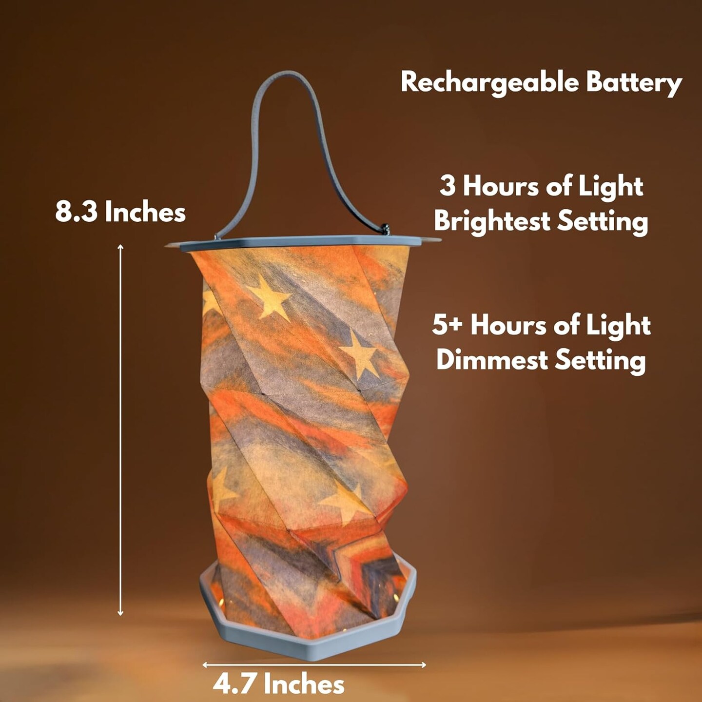 4th of July Patriotic Lamp Gift - Portable Night Light(red, white, blue)