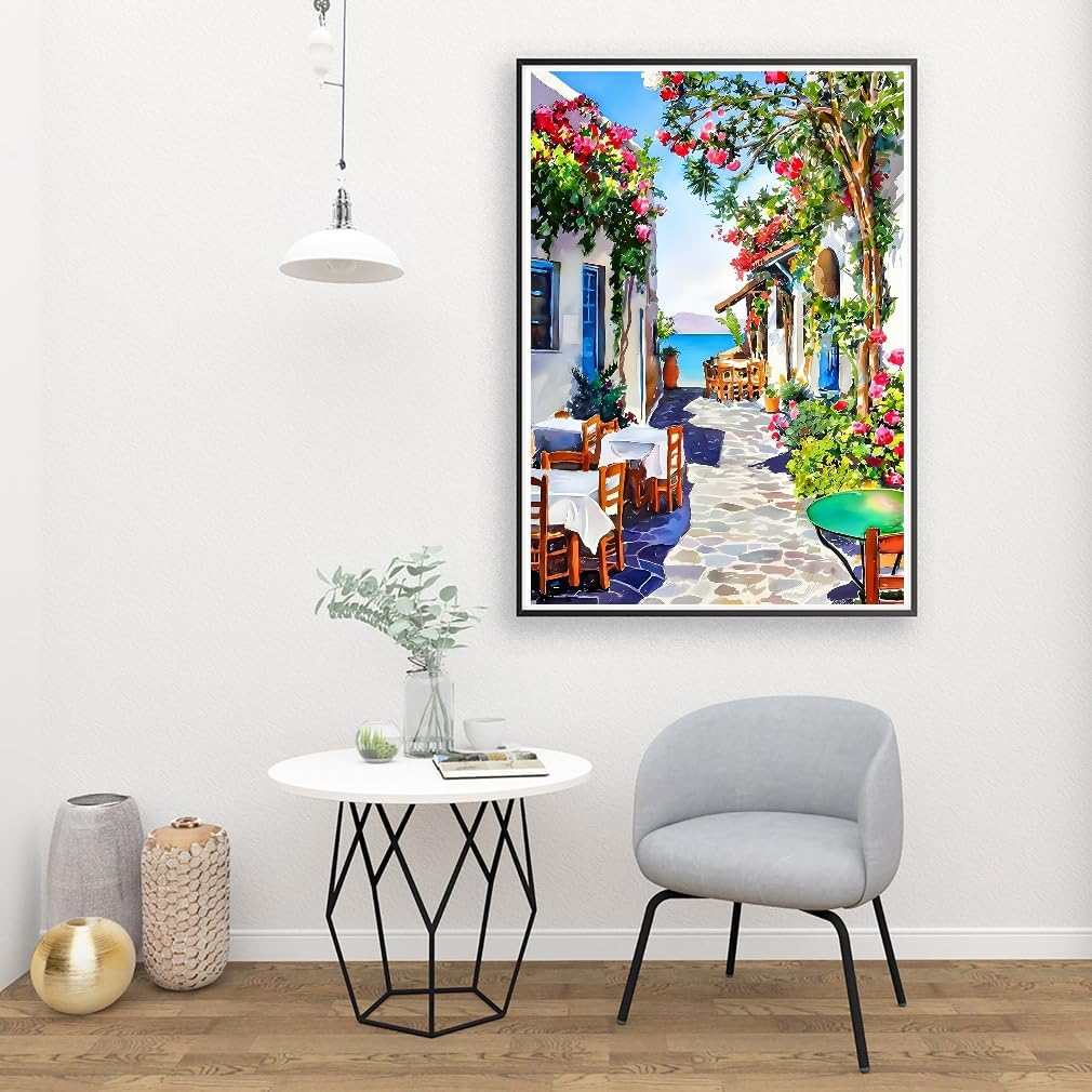 Scenery Paint by Numbers on Canvas for Beginners ( 16x20 Inch)