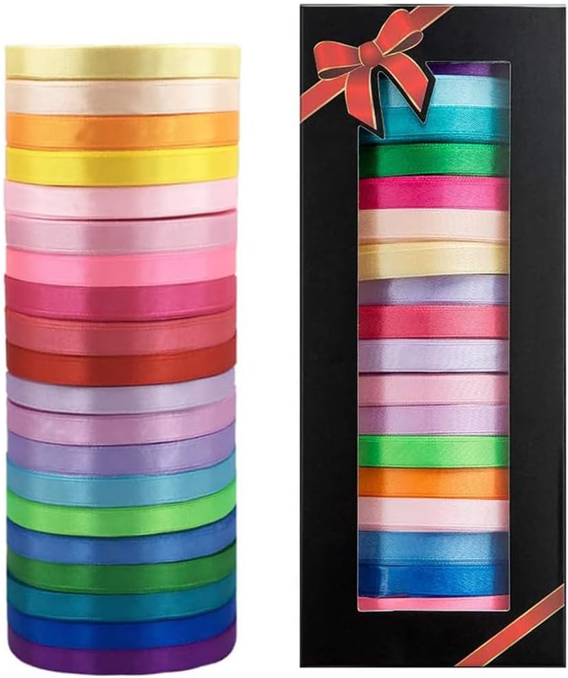 500 Yard Fabric Ribbon Satin Ribbon Rolls Silk Satin Roll