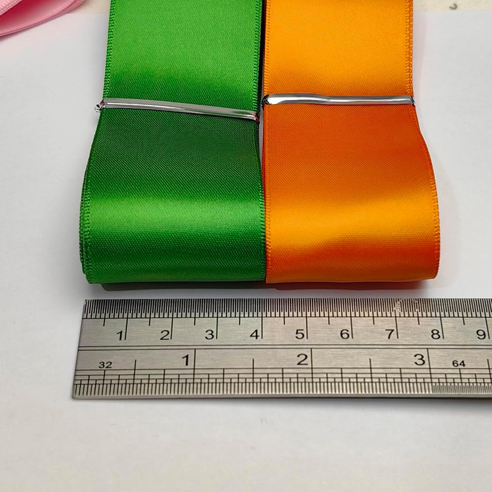 1 1/2 Inch (40mm) Double Face Polyester Satin Ribbon (Multi-Colored, 1 1/2&#x22;(40mm))