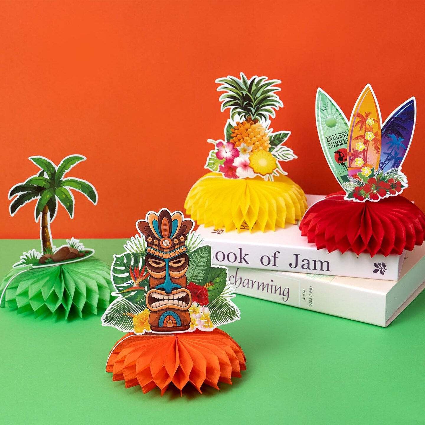 101PCS Hawaiian Themed Party Decorations Set, Tropical Beach Aloha Summer Party Supplies