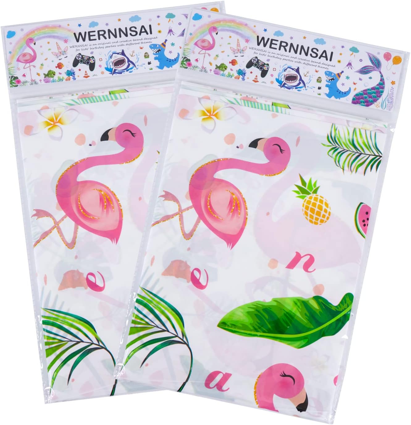 Flamingo Tablecloth - 2 PCS 108&#x27;&#x27;x 54&#x27;&#x27; Summer
