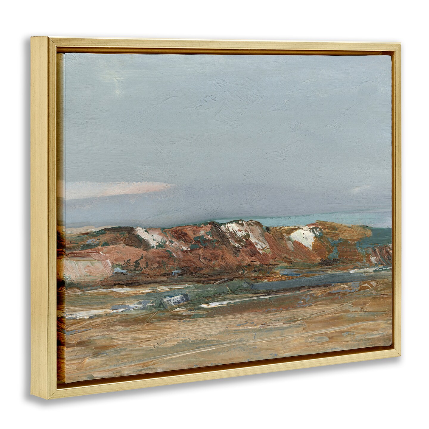 Stupell Industries Neutral Desert Terrain Abstraction Floating Frame By Ethan Harper