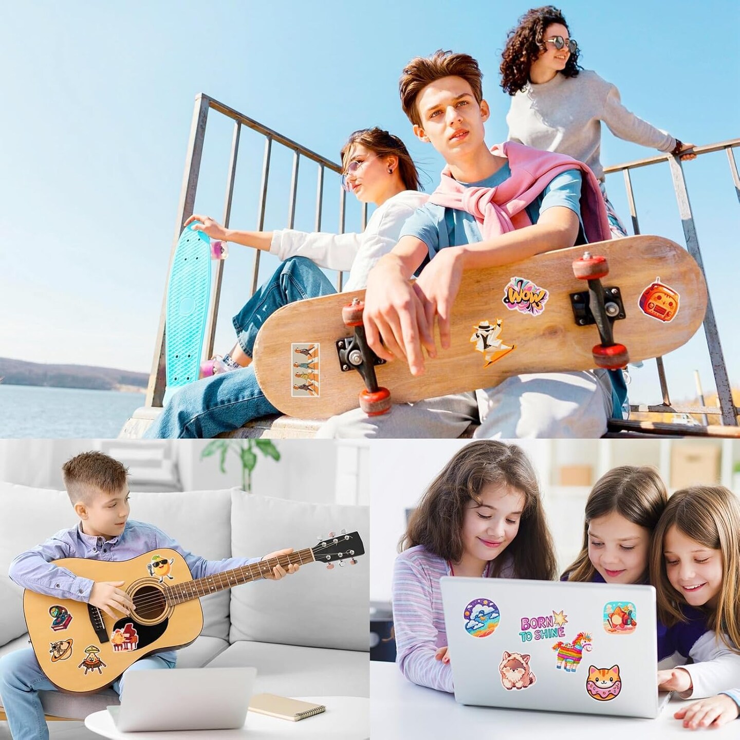 400Pcs Cute Water Bottle Stickers for Kids, Teens