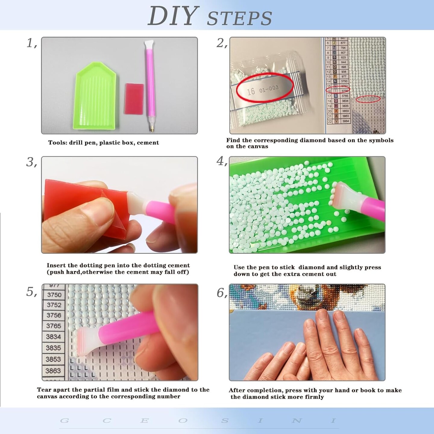 4 Pack 5D Diamond Painting Kits for Adults – 12x16 Inch Full Drill Animal Diamond Art for Beginners, DIY Gem Art Painting for Home Decor (Animal 01)