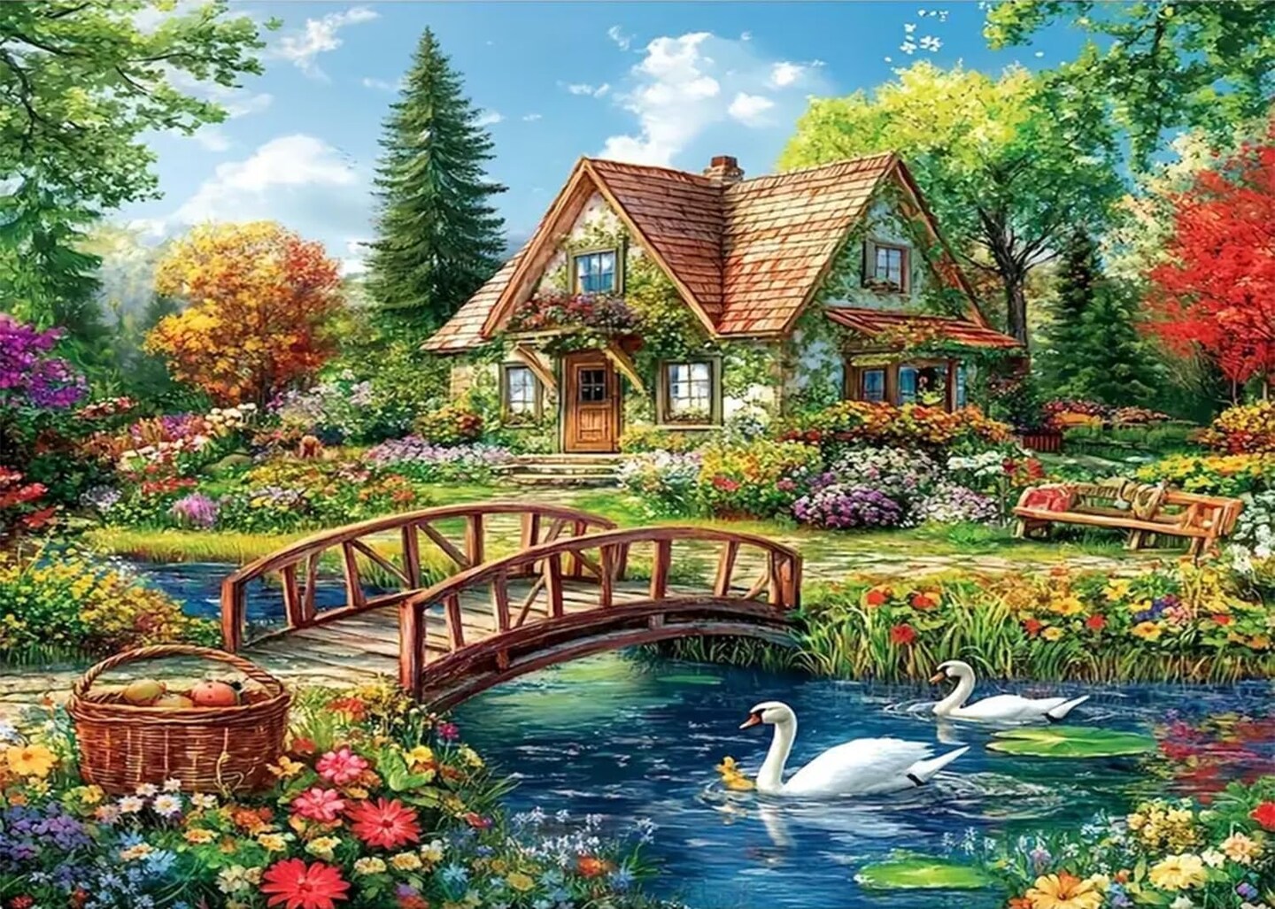 Painting with Numbers for Adults, Acrylic Oil by Number Kits for Home Wall Decor 16x20 in