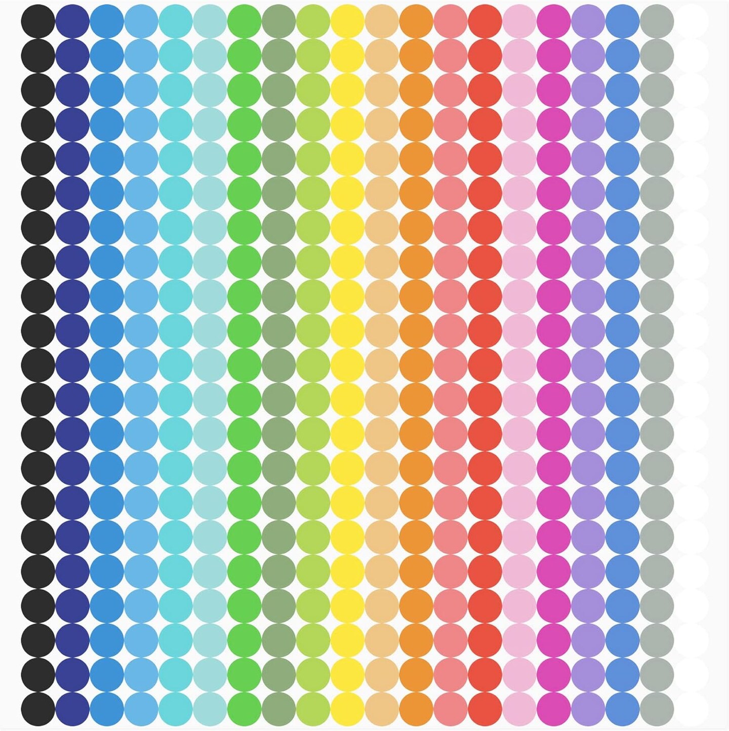6720 PCS Small Dot Stickers Round Color Coding Labels Circle Dot Stickers Label Sticker