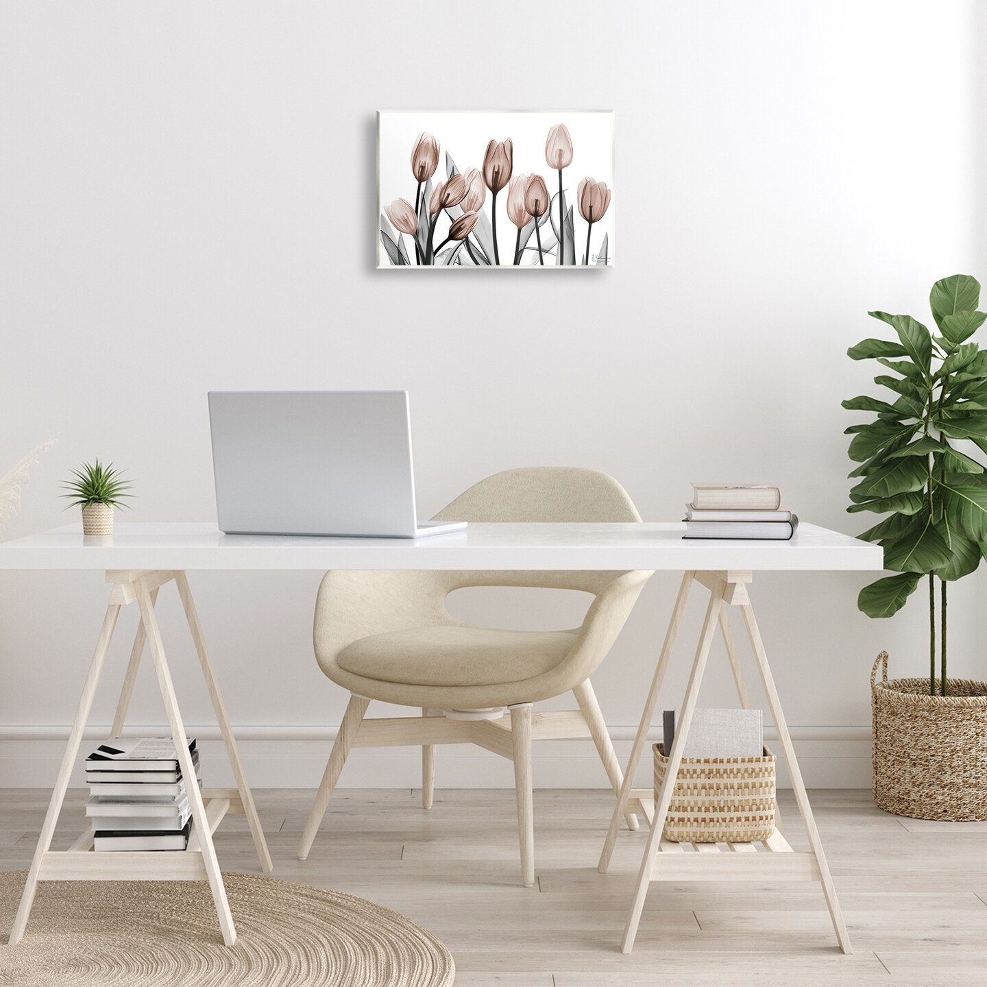 Stupell Industries Dramatic Mocha Tulips Wall Plaque By Albert Koetsier