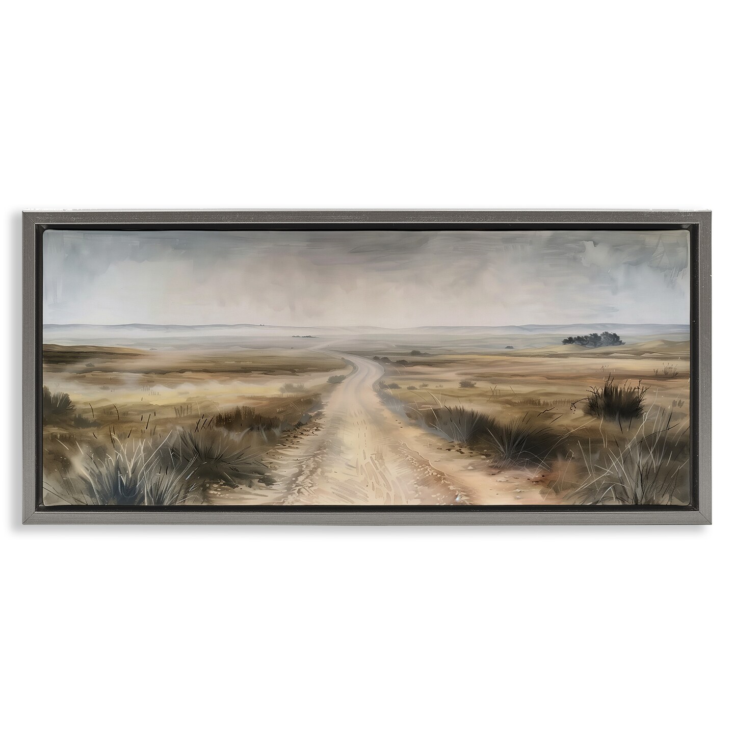 Stupell Industries Dusty Country Trail Landscape Floating Frame By Annabelle Hall