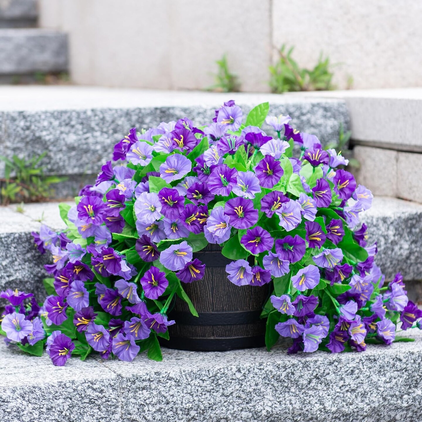 Artificial Fake Hanging Flowers Plants for Outdoor Spring Summer Decoration