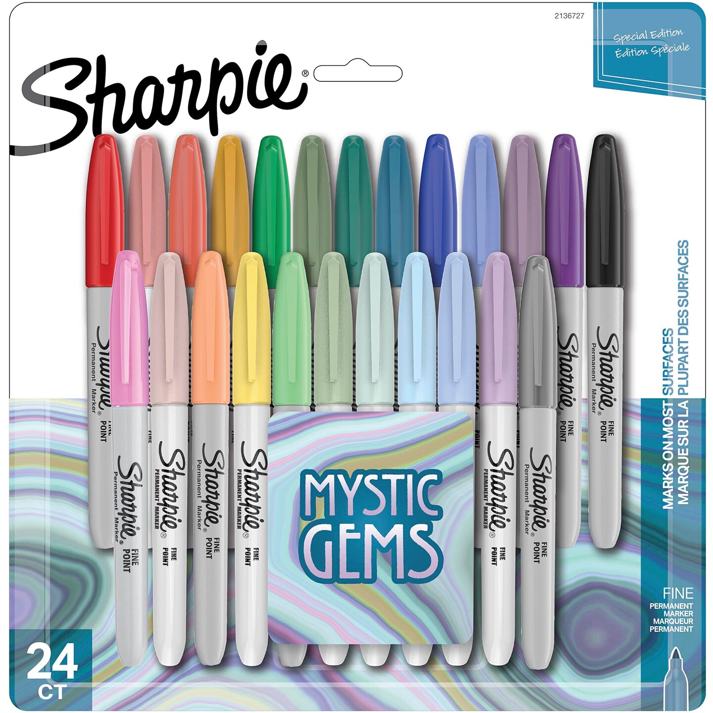 24CT MYSTIC FINE PERMANENT MARKERS