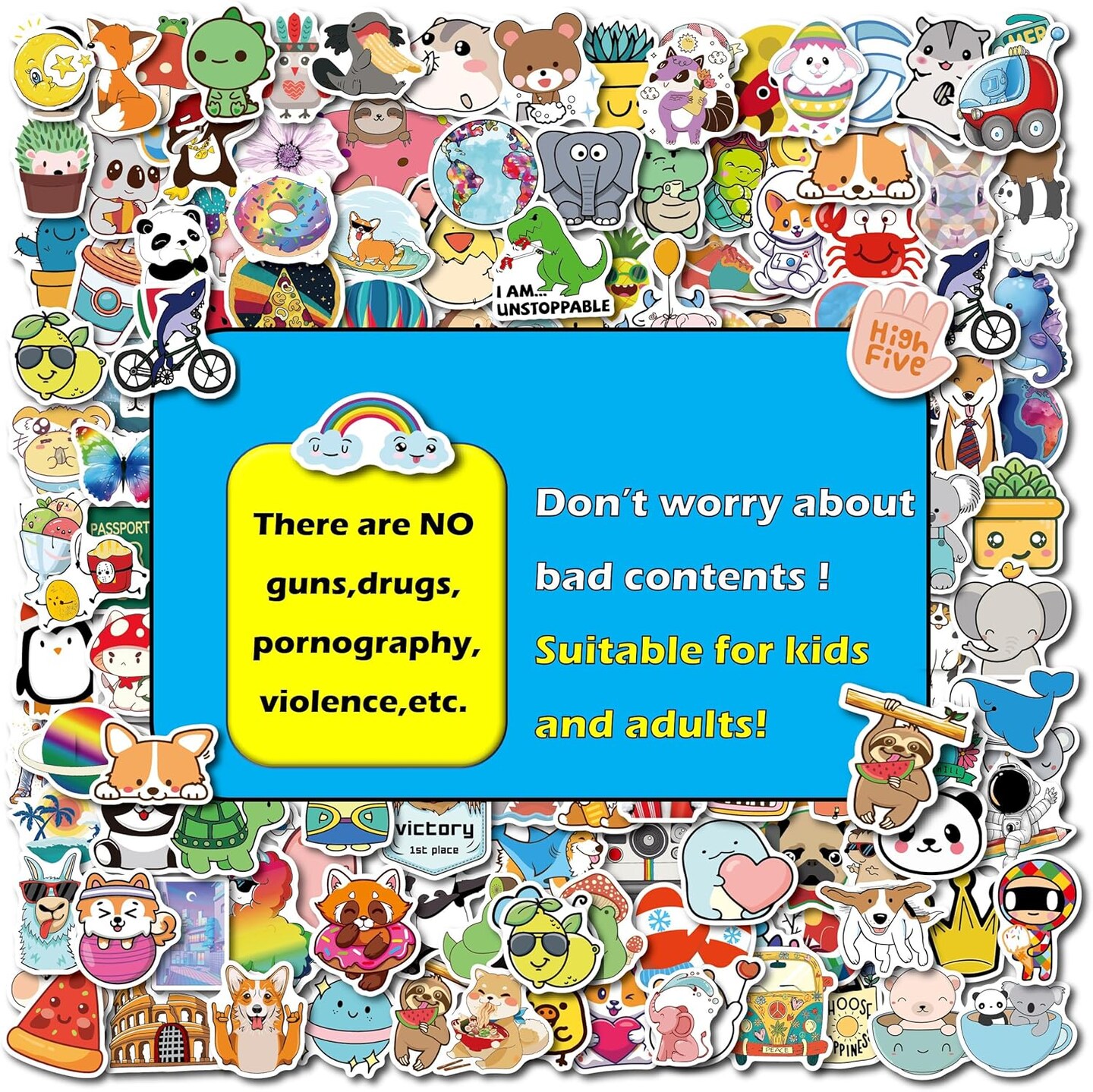 200PCS Water Bottle Stickers for Kids