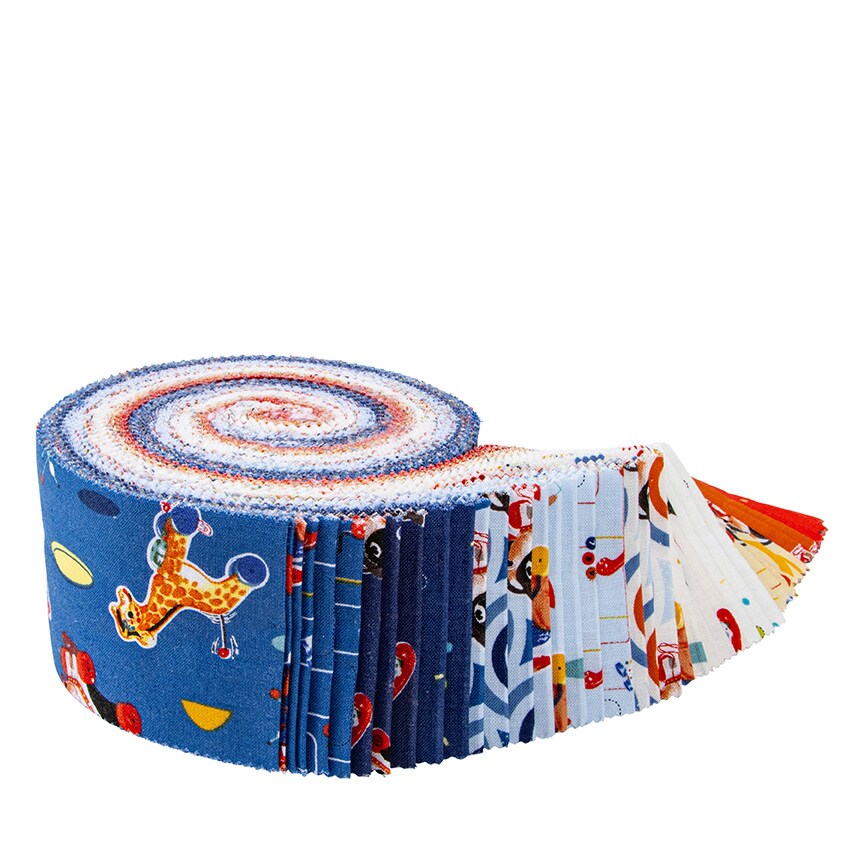 Pop &#x27;n Play 2.5&#x22; Strip Roll (Jelly Roll / Rolie Polie) by Riley Blake Designs for Riley Blake (RP-15720-40)