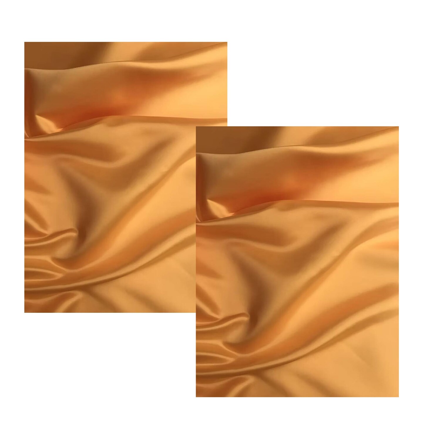 1 Yard Orange Honey Matte Satin Fabric Peau de Soie 58/59" Wide 100% Polyester