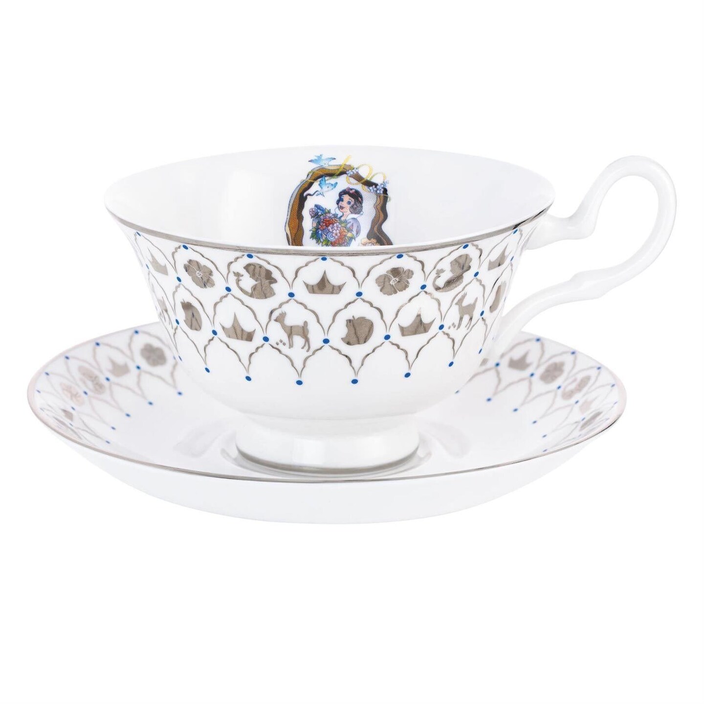 Disney English Ladies: D100 Snow White Decorative Cup & Saucer