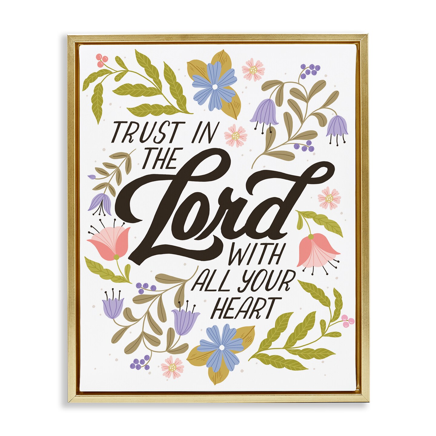 Proverb Frame Stupell Industries Trust In The Lord Proverb Floating Frame By Muffin ...