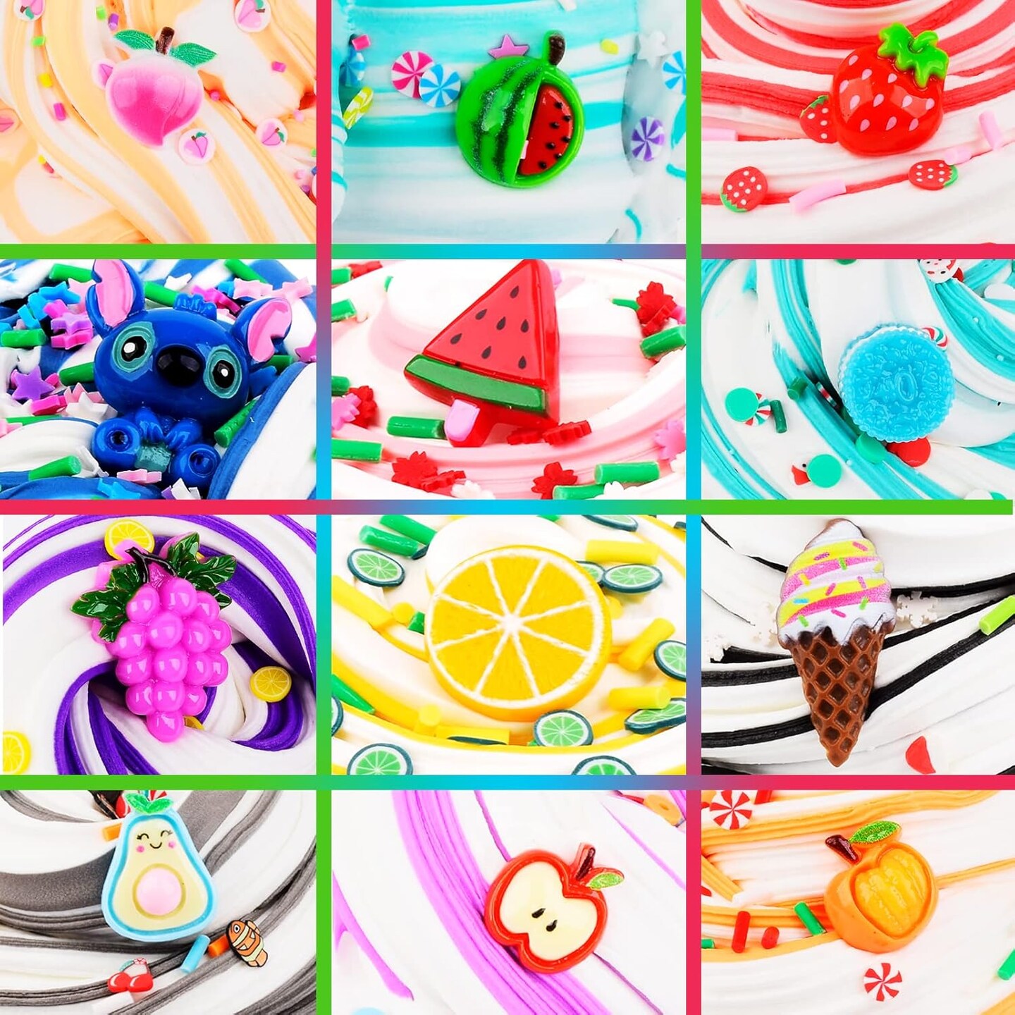 12 Pack Butter Slime Kit for Kids