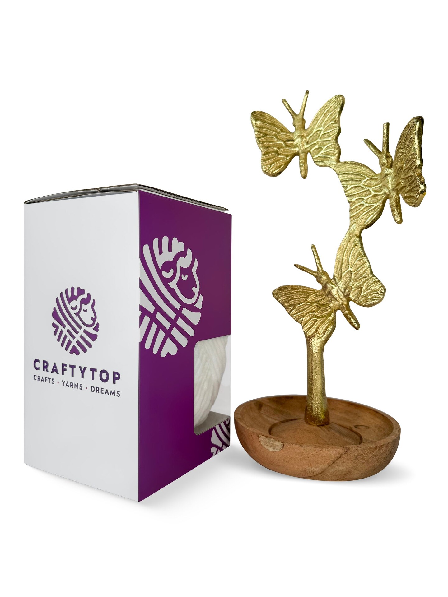 Craftytop™ Bulky Velvet Yarn #5 for Knitting & Crochet (Polar Frost)