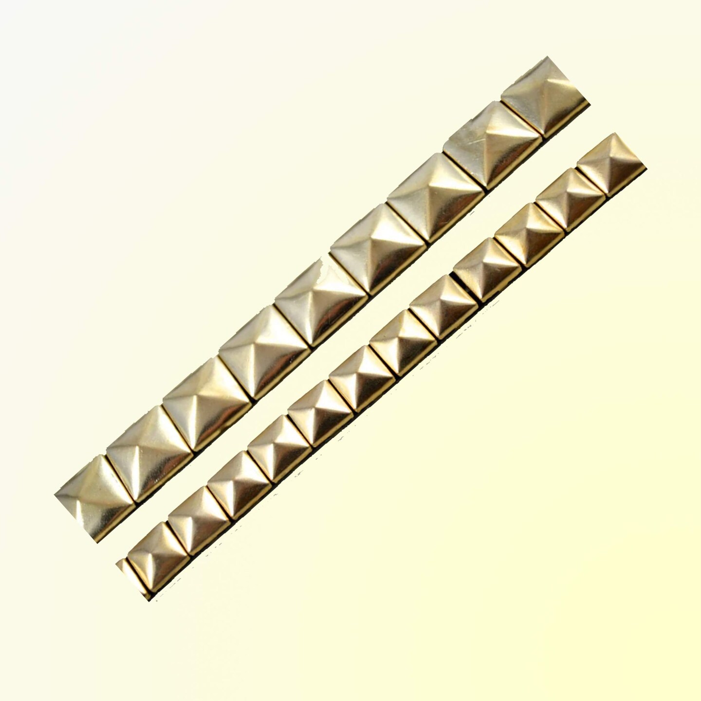 1 Yard Gold Stud Iron On Tape Trim 1/2 Inch Metallic Accent Strip