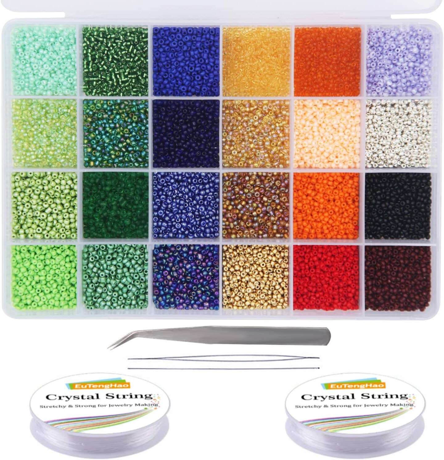 14400pcs Glass Seed Beads Small Craft Beads