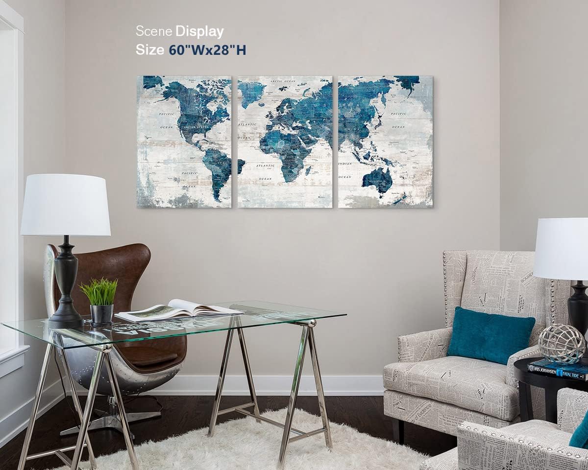 Canvas Wall Art Bedroom Wall Decor Blue Pictures