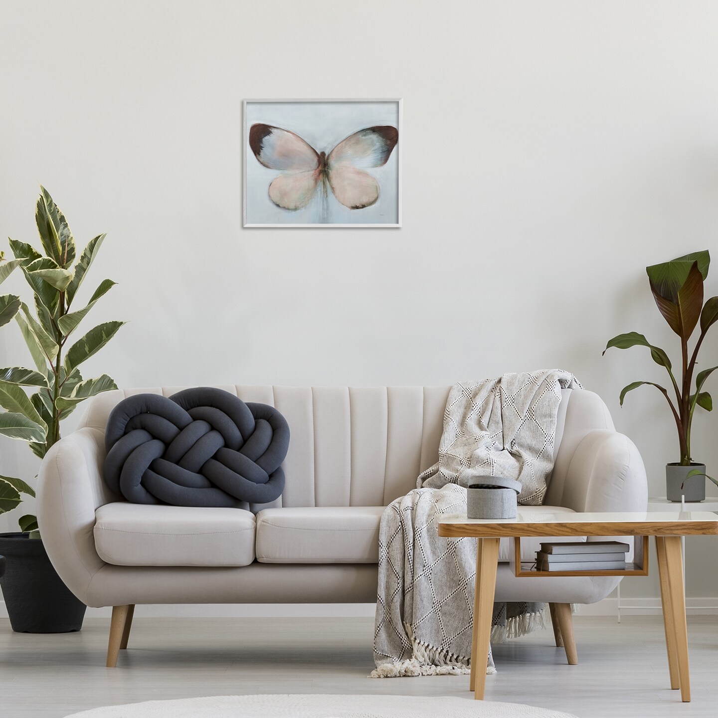Stupell Industries Faded Butterfly Wings Framed Giclee By Sarah Stockstill