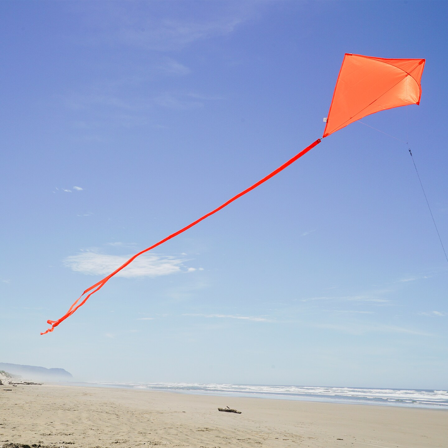 In the Breeze 3298 - Tangerine 30 Inch Diamond Kite - Solid Orange, Fun, Easy Flying Kite