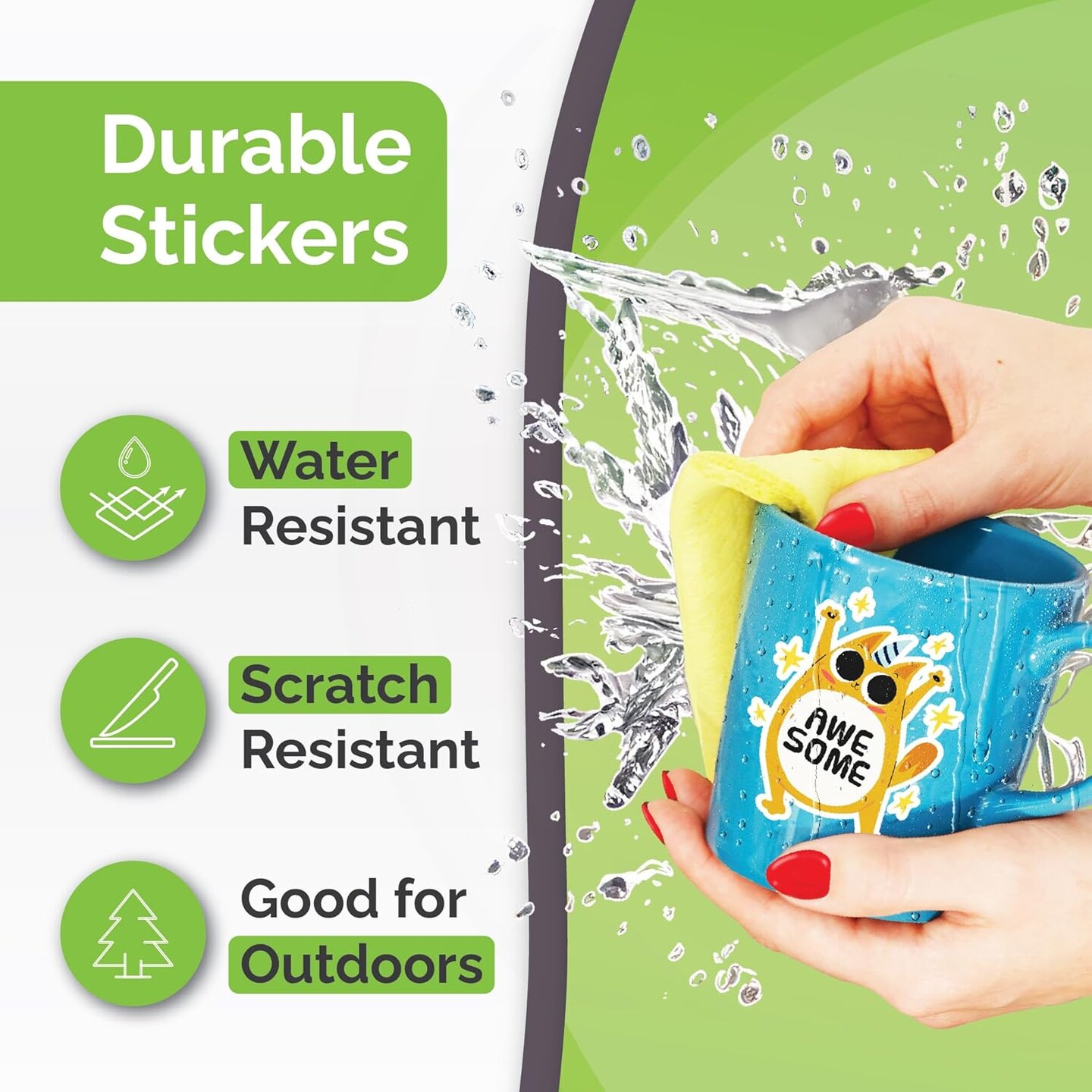 Premium Printable Vinyl Sticker Paper for Inkjet &#x26; Laser Printer