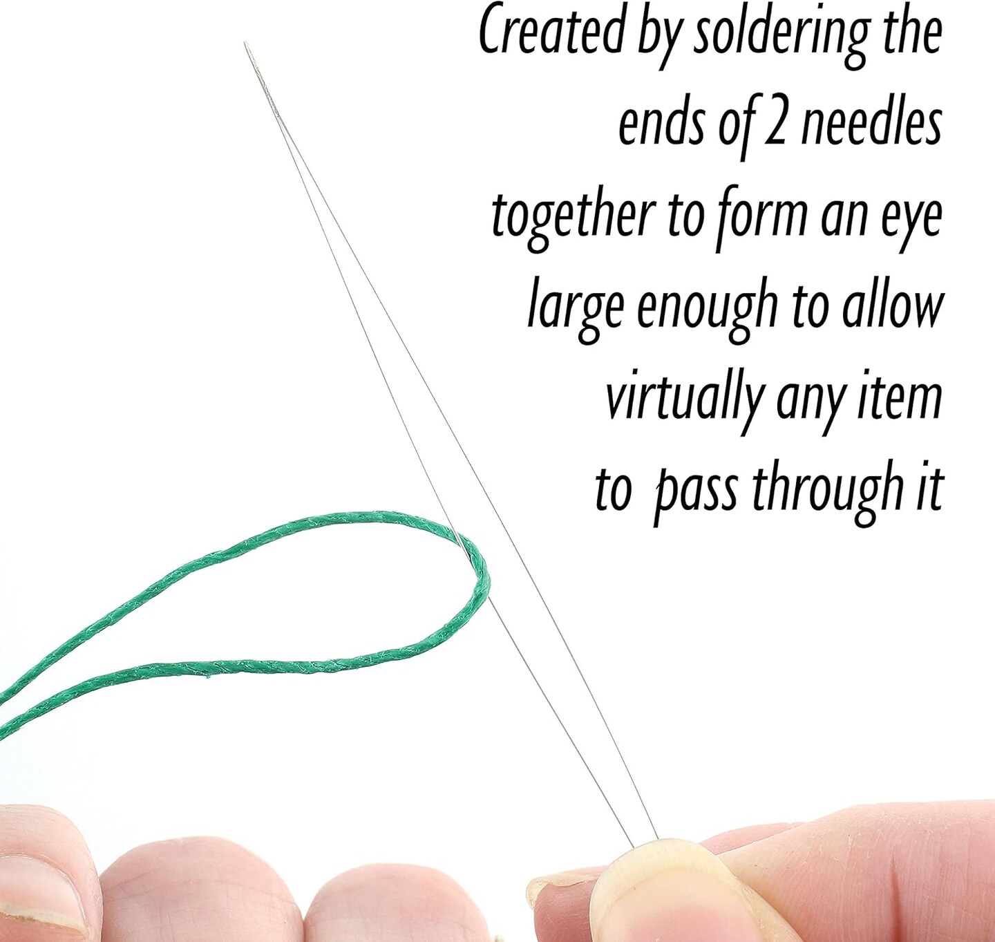 The Beadsmith Big Eye Beading Needles, Sharp Points, Use for General Sewing, Weaving and Embroidery, Very Easy to Thread