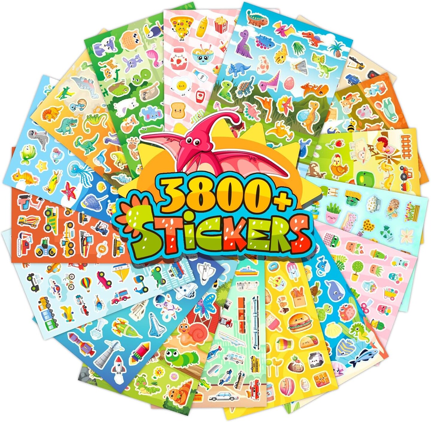 Stickers for Kids, 3800+ PCS Cute Stickers for Toddlers