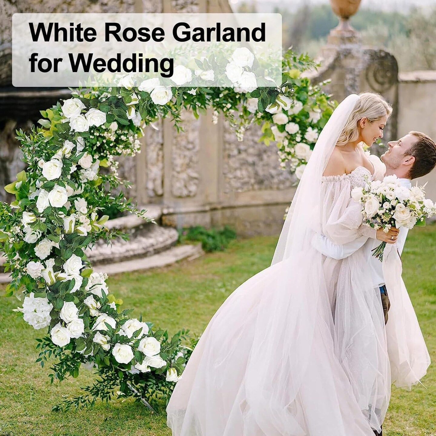 26Ft Wedding Arch Flowers Fake Flowers Garland Spring Garland