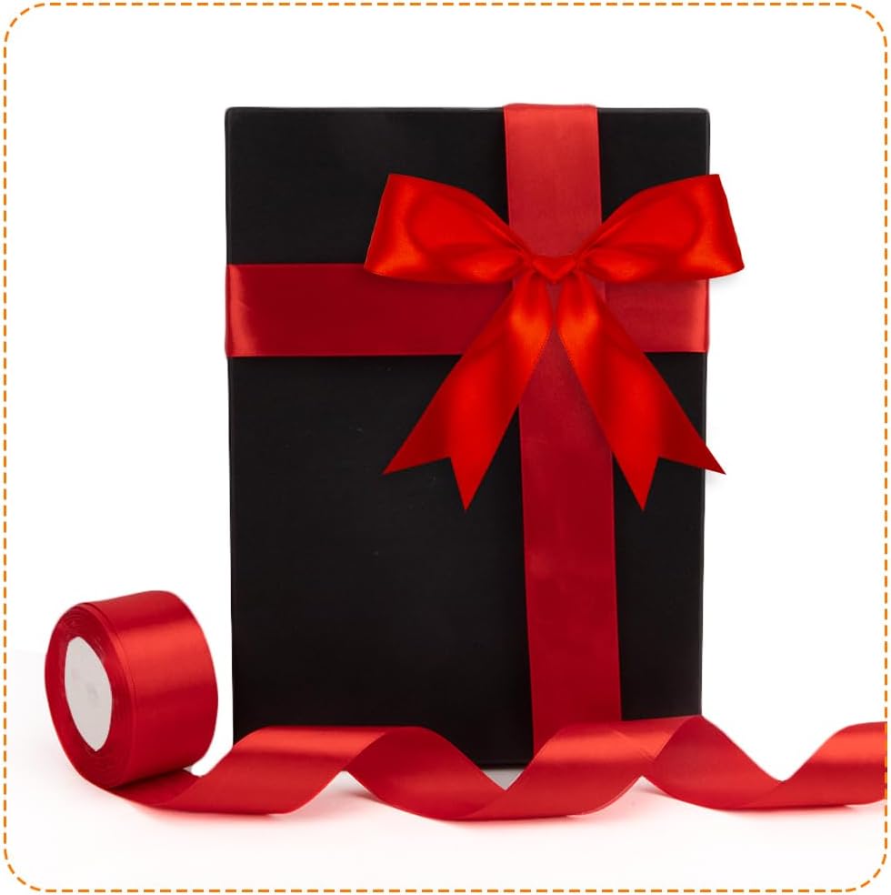 30 Yards Red Satin Ribbon 1 1/2inch