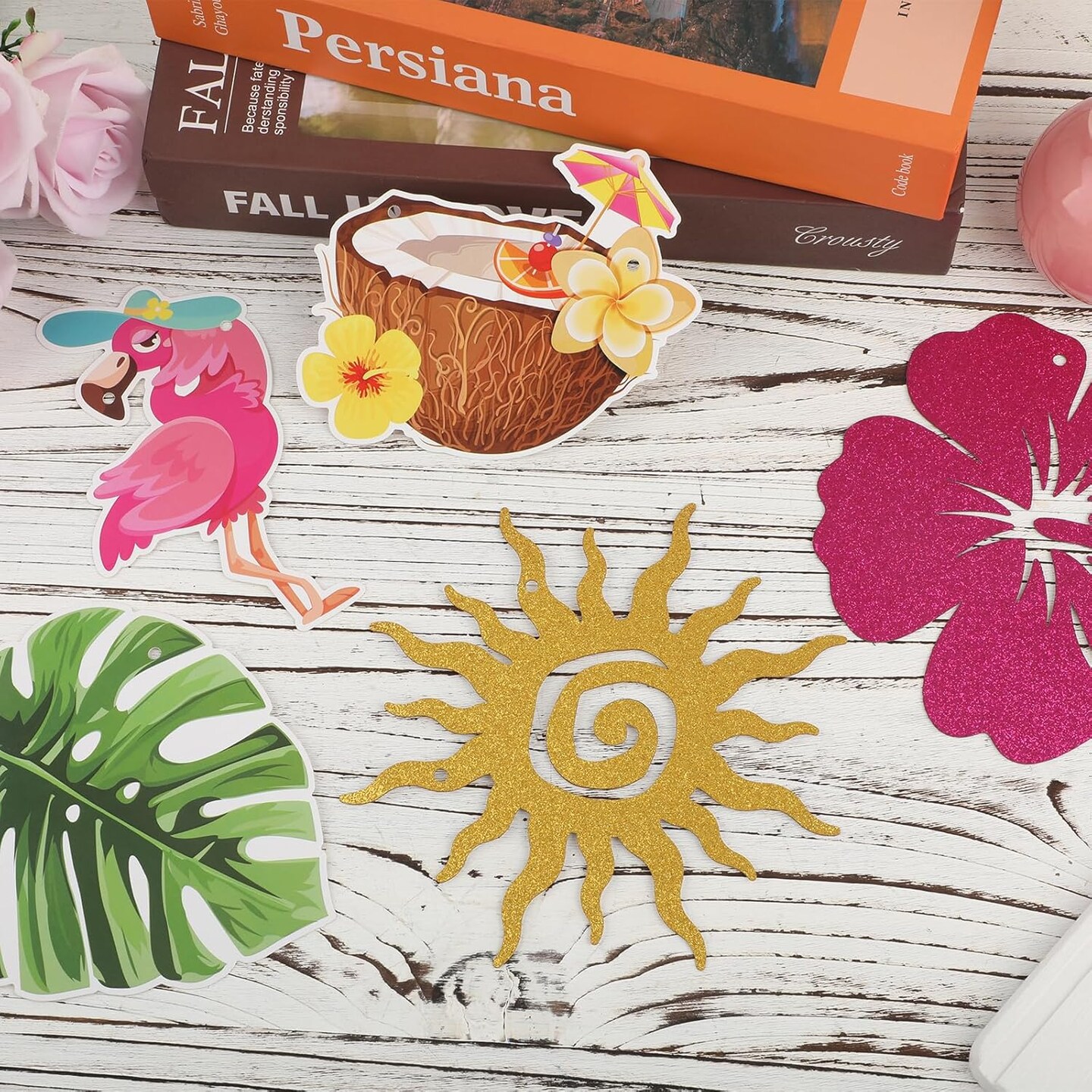 Hawaiian Aloha Party Decorations - Glittery Aloha Banner