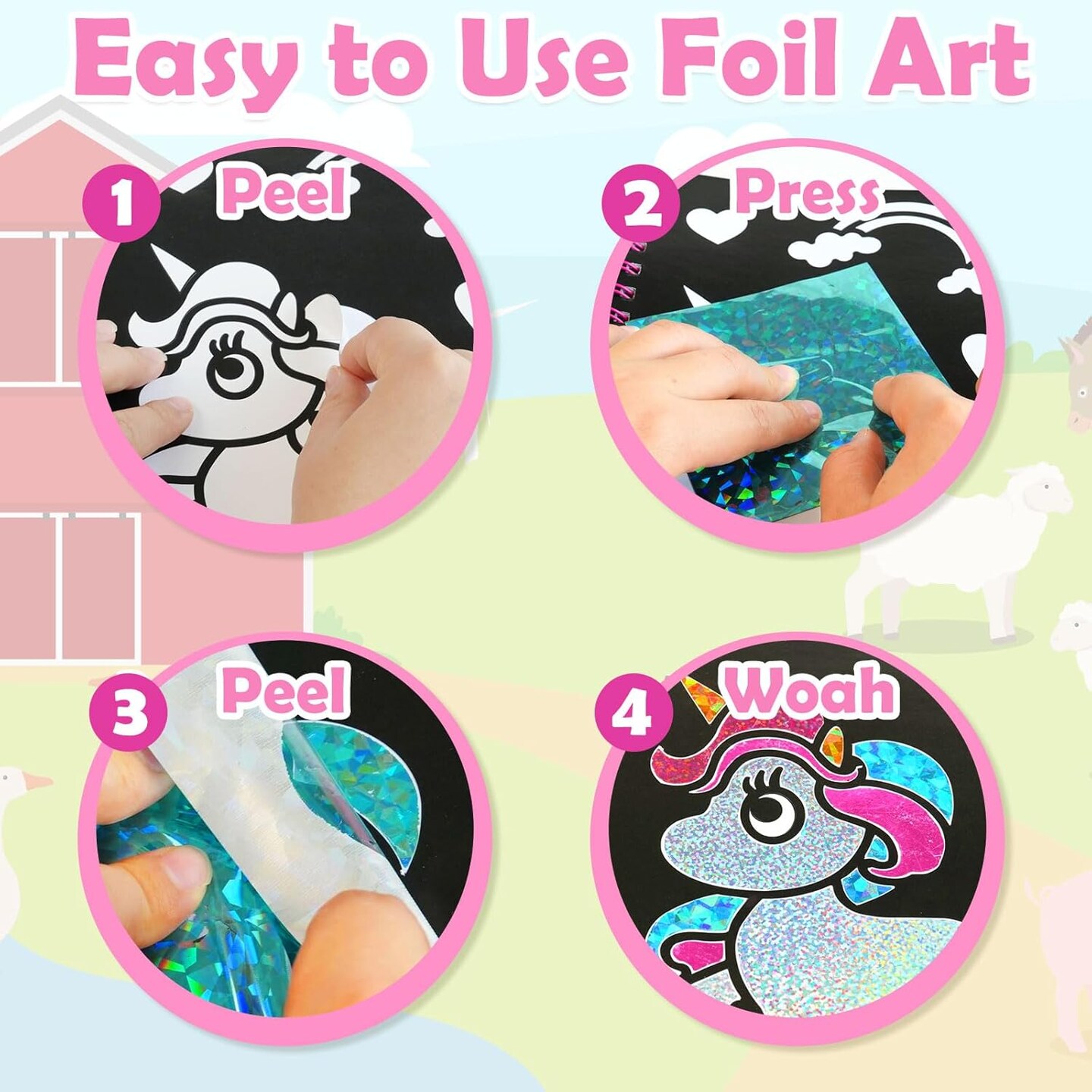 Foil Art Craft Activity for Kids(Princess)