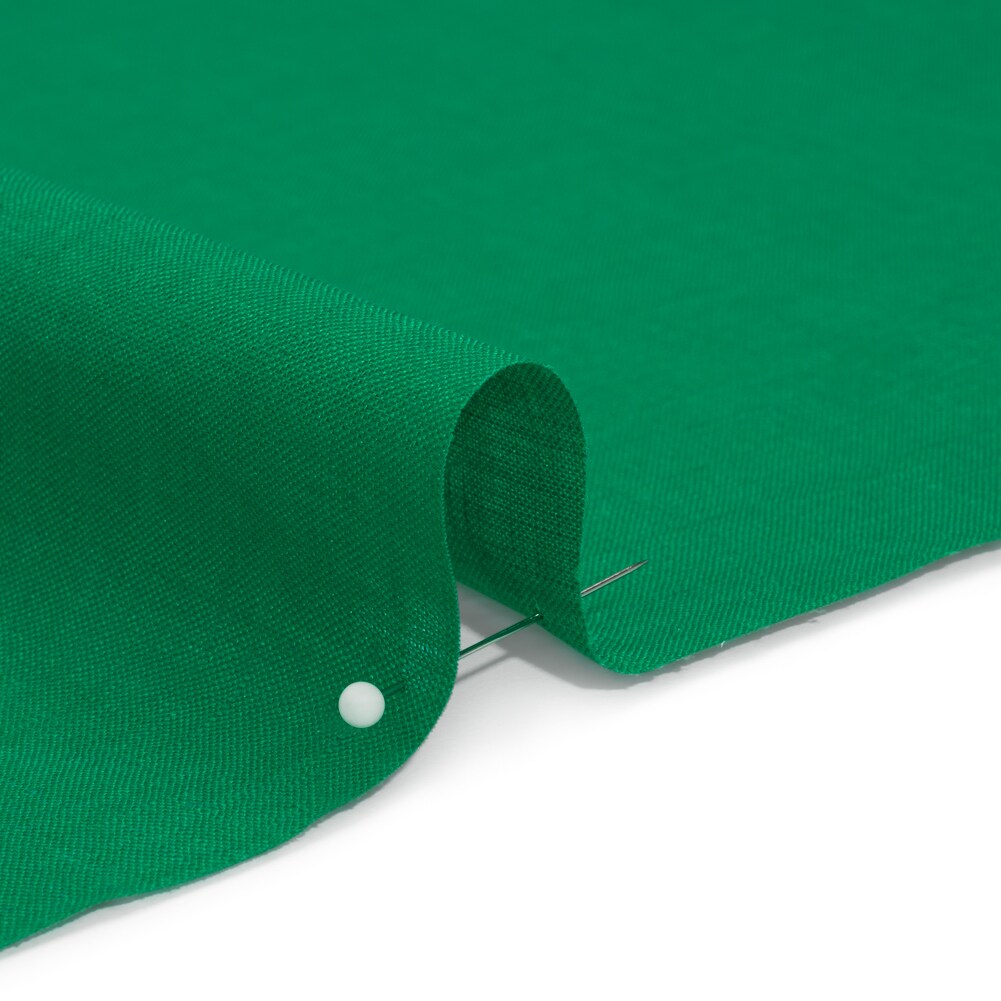 1 Yard Famous Australian Designer Kelly Green Lightweight Linen Woven