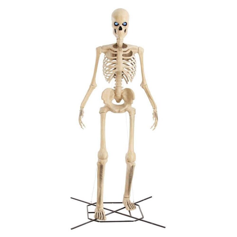 12 ft. Grave &#x26; Bones Giant Sized Skelly with LCD Eyes
