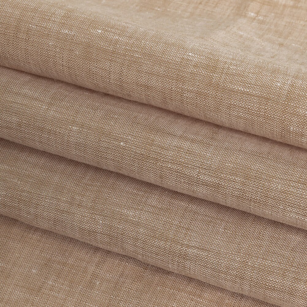 1 Yard Lightweight Linen Chambray - Heathered Warm Sand - Minerva Collection