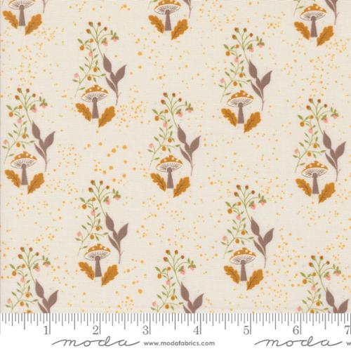 Fabric Moda Porcelain Mushroom Path Frivolity by the Quarter Yard 43193-11