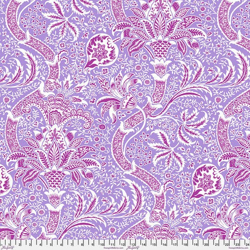 Fabric FreeSpirit Lavender Indian Kaffe x Morris & Co. by the Quarter Yard PWKW005.LAVENDER