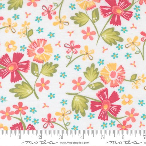 Fabric Moda Off White Garden Florals In the Garden by the Quarter Yard 29230-11